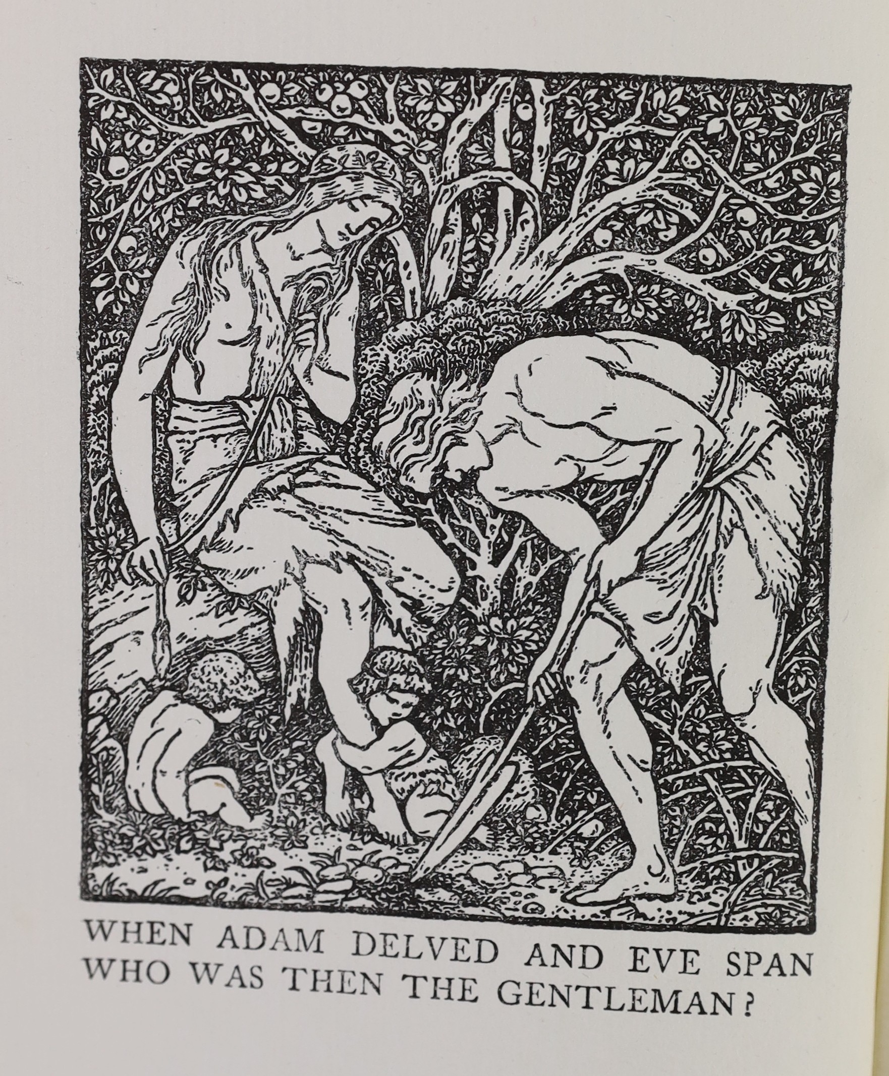 Morris, William - 3 works - Architecture and History, and Westminster Abbey, 8vo, original half cloth, hand-made paper, Longmans & Co., London, 1900; Art and it’s Producers, 8vo, original half cloth, hand-made paper, Lon